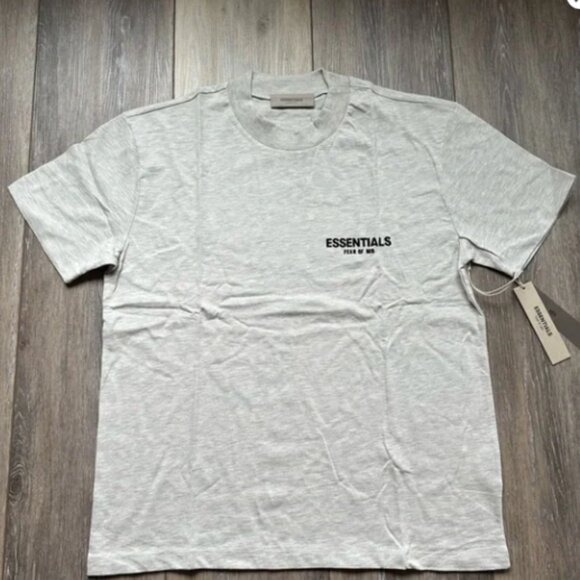 Fear Of God Essentials Light Oatmeal T-shirt | Size M - Picture 1 of 10